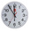 RS PRO White Radio Controlled Analog Wall Clock, 255mm Diameter