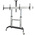 StarTech.com Floor Mounting Mobile TV Stand for 2 x Screen, 60in Screen Size