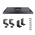 StarTech.com Built In Wrist Rest Black Keyboard Drawer