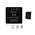 Orium Black, Silver Desktop, Wall Clock