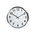 Orium Silver Analog Wall Clock, 400mm Diameter