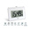 Orium White Analog Desktop, Wall Clock
