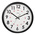 Orium Black Analog Wall Clock, 300mm Diameter