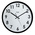 Orium Black Analog Wall Clock, 300mm Diameter
