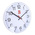 RS PRO White Analog Wall Clock, 300mm Diameter