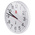 RS PRO White Radio Controlled Analog Wall Clock, 300mm Diameter
