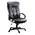 RS PRO Black Leather Faced Executive Chair