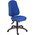 RS PRO Blue Fabric Typist Chair, 150kg Weight Capacity