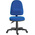 RS PRO Blue Fabric Typist Chair, 150kg Weight Capacity