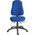 RS PRO Blue Fabric Typist Chair, 150kg Weight Capacity