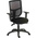 RS PRO Black Fabric Typist Chair, 150kg Weight Capacity