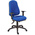 RS PRO Blue Fabric Typist Chair, 150kg Weight Capacity