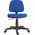 RS PRO Blue Fabric Typist Chair, 90kg Weight Capacity
