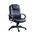 RS PRO Black Leather Executive Chair, 115kg Weight Capacity