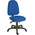 RS PRO Blue Fabric Lab Chair, 120kg Weight Capacity