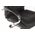 RS PRO Black Leather Executive Chair, 120kg Weight Capacity