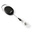 Durable Black Metal Badge Reel With Snap Strap