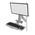 RS PRO Sit-Stand Workstation, Max 30in Monitor, 1 Supported Display(s) With Extension Arm