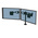 Fellowes Desk Mounting Monitor Arm for 2 x Screen, 26in Screen Size