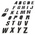 RS PRO Black Alphabetic, 50mm Character Height
