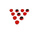 Eclipse White Board Magnet, Red