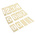 AT Brown 13 Piece Brass Stencil Numbers, 51mm Character Height