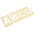 AT Brown 30 Piece Brass Stencil Letters, 51mm Character Height