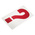 RS PRO Red Self Adhesive Numbers, 50mm Character Height