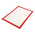 Durable Red A4 PVC Information Frame, 297mm Height, 210mm Width
