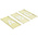 AT Brown 30 Piece Brass Stencil Letters, 25mm Character Height
