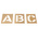 AT Brown 30 Piece Brass Stencil Letters, 76mm Character Height