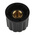 RS PRO 21.3mm Black Potentiometer Knob for 6.4mm Shaft Slotted