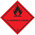 RS PRO Vinyl Safety Labels, Flammable Liquid-Text 100 mm x 100mm