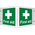 RS PRO First Aid Sign, H350 mm W200mm