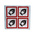 RS PRO White Gloss Polymeric Vinyl Safety Labels, GHS Oxidising-Text 100 mm x 100mm