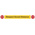 RS PRO Vinyl Mandatory Social Distance Sign With English Text, 800 x 100mm