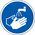 RS PRO Vinyl Floor Graphic Wash Hands Sign With Pictogram Only Text, 400 x 400mm