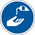 RS PRO Vinyl Floor Graphic Use Hand Sanitiser Sign With Pictogram Only Text, 200 x 200mm