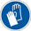 RS PRO Vinyl Floor Graphic Hand Protection Sign With Pictogram Only Text, 200 x 200mm