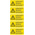 Idento Yellow PVC Safety Labels, Vor Öffnen des Gerätes Netzstecker ziehen. Before opening disconnect mains. Avant