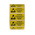 RS PRO Yellow Paper ESD Label, Attention-Text 38 mm x 16mm