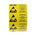 RS PRO Yellow Paper ESD Label, Attention-Text 45 mm x 25mm