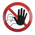 Aluminium No Unauthorised Access Prohibition Sign