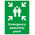 Plastic Fire Safety Sign, Emergency assembly point With English Text Self-Adhesive