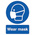 RS PRO PP Rigid Plastic Mandatory Mask Sign With English Text