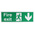 Plastic FIRE EXIT, Fire Exit, English, Exit Sign