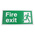 Plastic FIRE EXIT, Fire Exit, English, Exit Sign