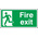 PVC FIRE EXIT, Fire Exit, English, Exit Sign