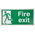 PVC FIRE EXIT, Fire Exit, English, Exit Sign