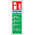 Plastic Fire Safety Sign, Materials extinguisher can be used on With English Text Self-Adhesive
